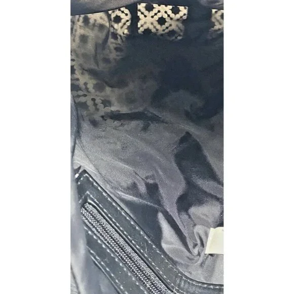 Day Birger et Mikkelson Gweneth Bag Tote Black Beige Travel Weekend Zipper - Picture 14 of 16